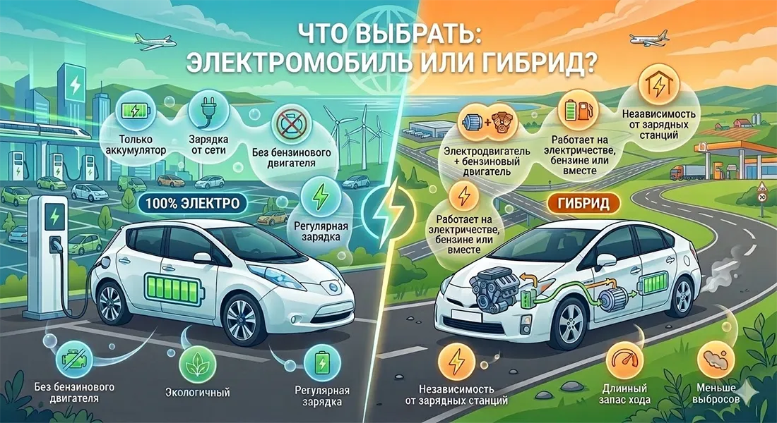 Устройство электромобиля